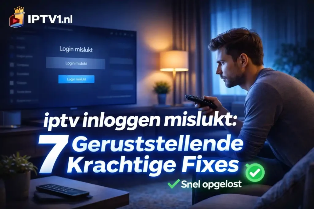 iptv inloggen mislukt 7 Geruststellende Krachtige Fixes – snelle gids om loginproblemen op te lossen en weer stabiel te kijken in 2026
