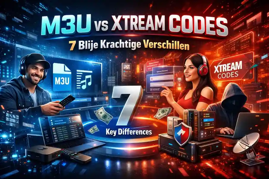 m3u vs xtream codes 7 Blije Krachtige Verschillen – vergelijking voor snelle IPTV setup en stabiel kijken (2026)
