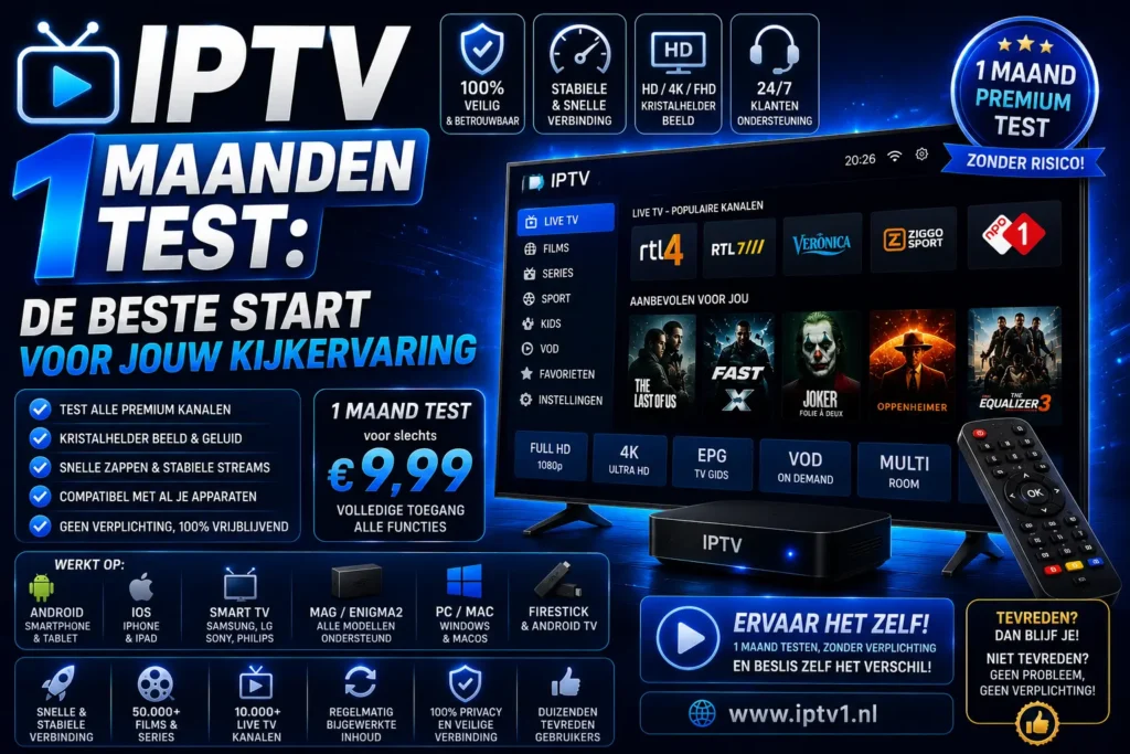 IPTV 1 Maanden Test